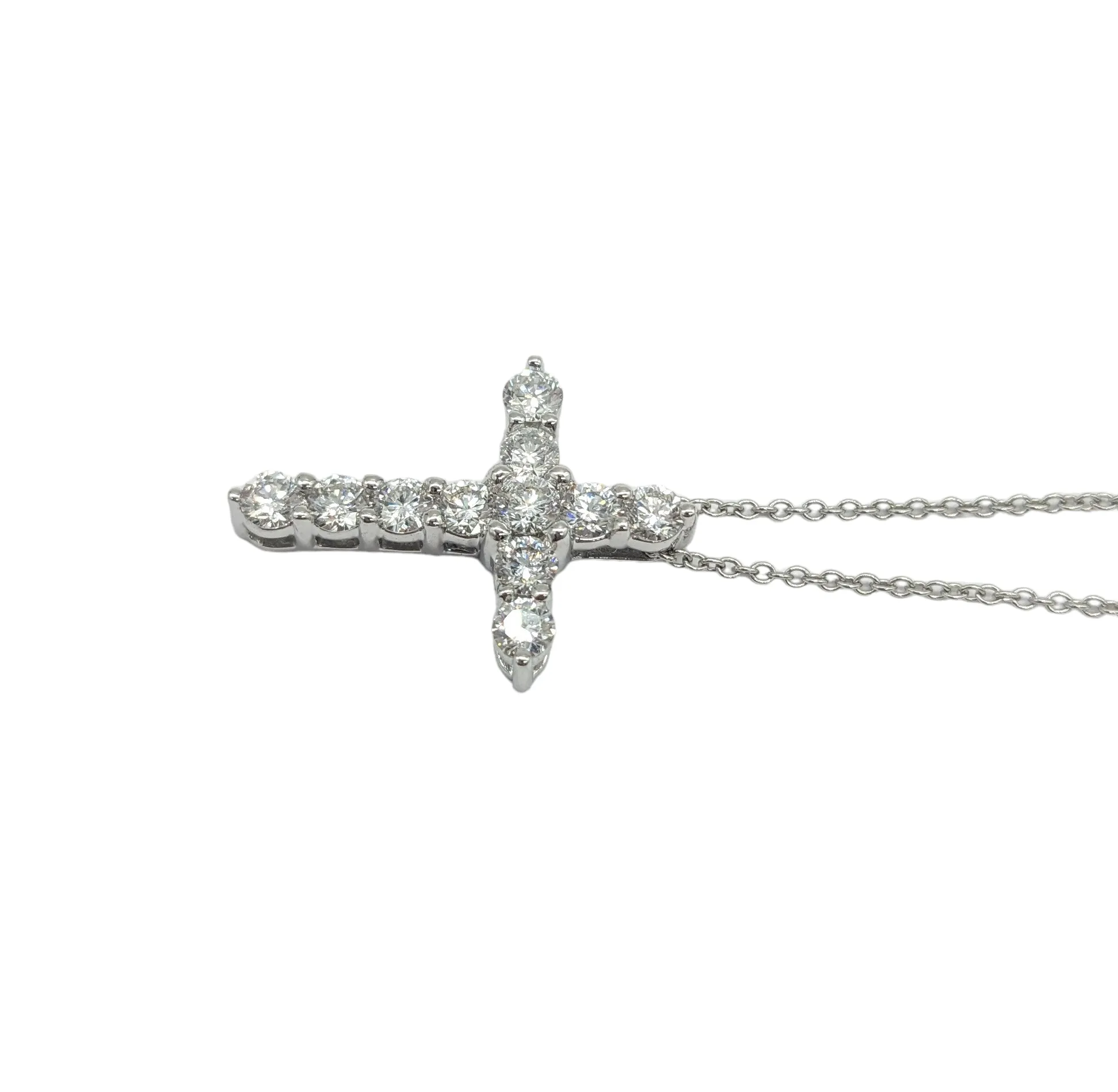 1 Carat Lab Grown Diamond Cross and Chain