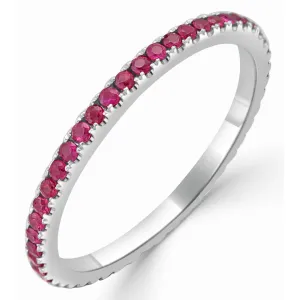 14k Gold & Ruby Eternity Ring - 0.45ct