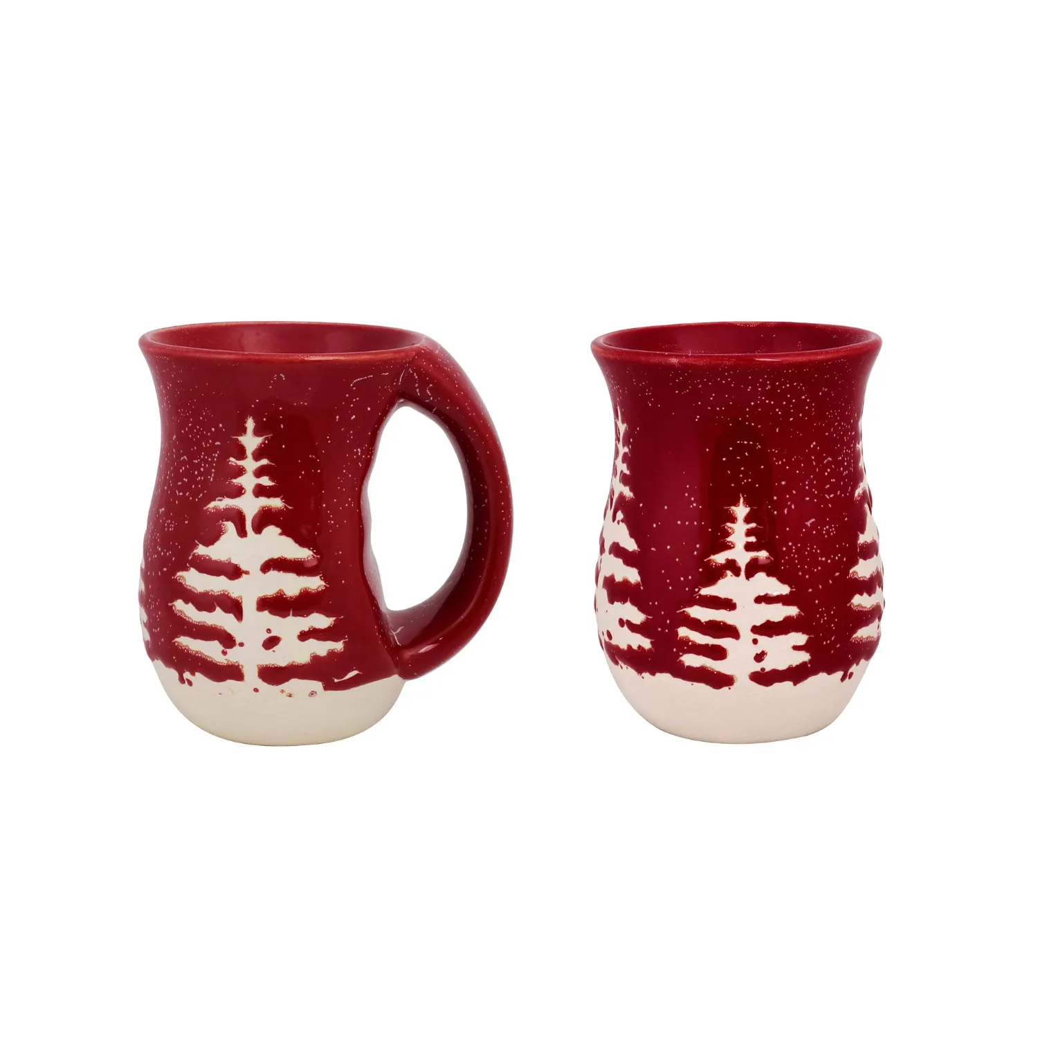 16 Oz. Ruby Snowy Pines Cozy Mug