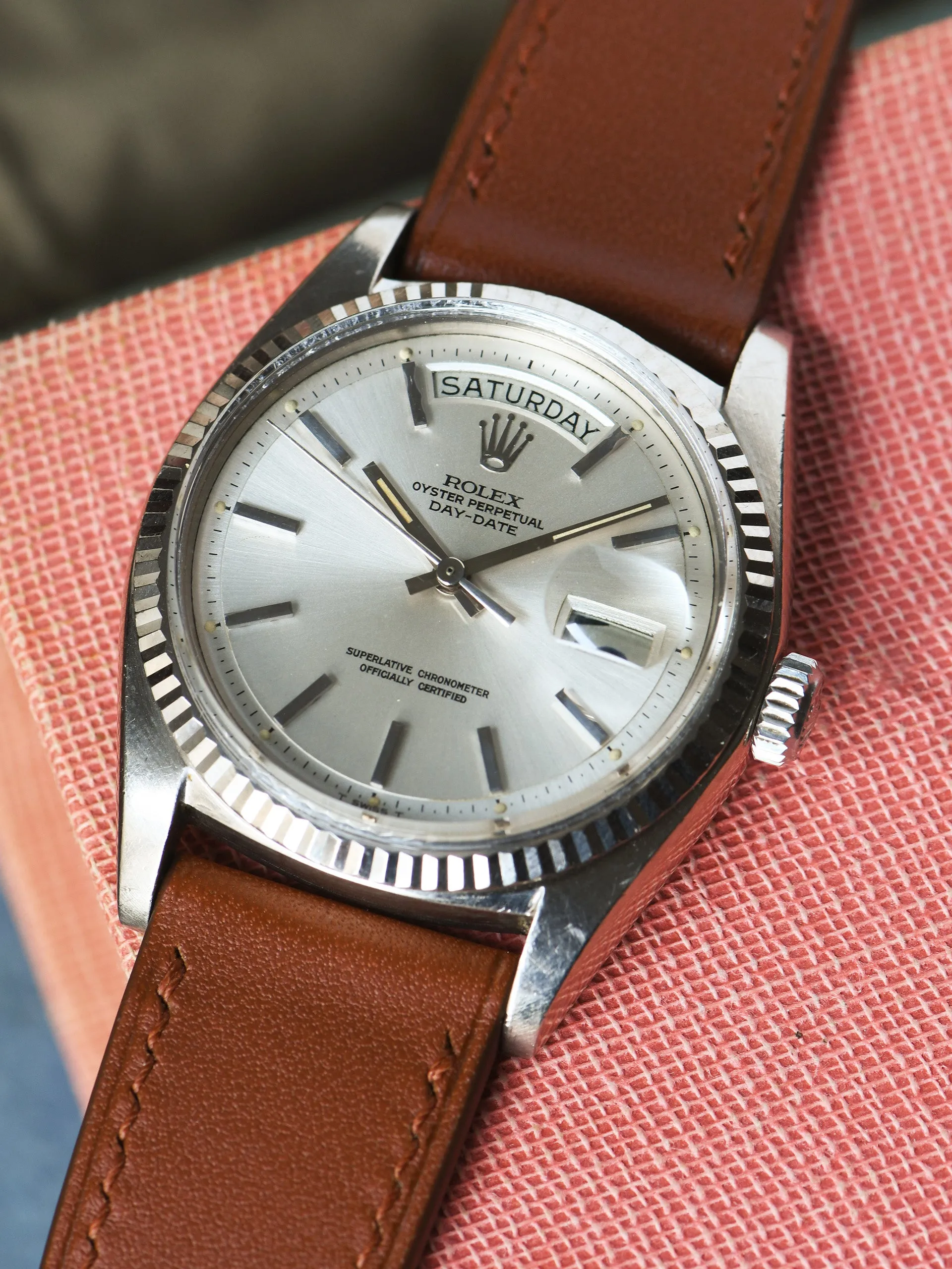 1973 Rolex Day-Date 18K WG (Ref. 1803) Silver Dial