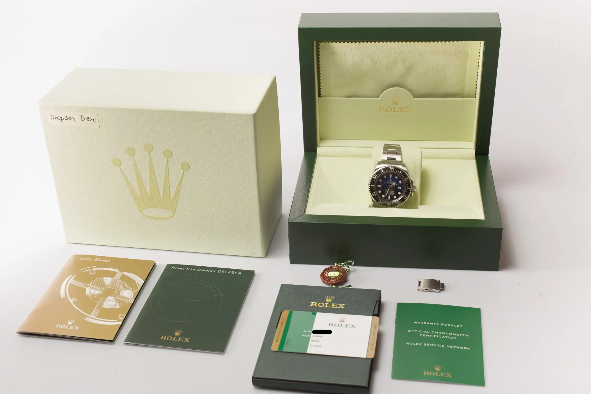 2016 Rolex DeepSea Sea-Dweller 116660 "James Cameron" with Box, Booklets, Chronotag & Card