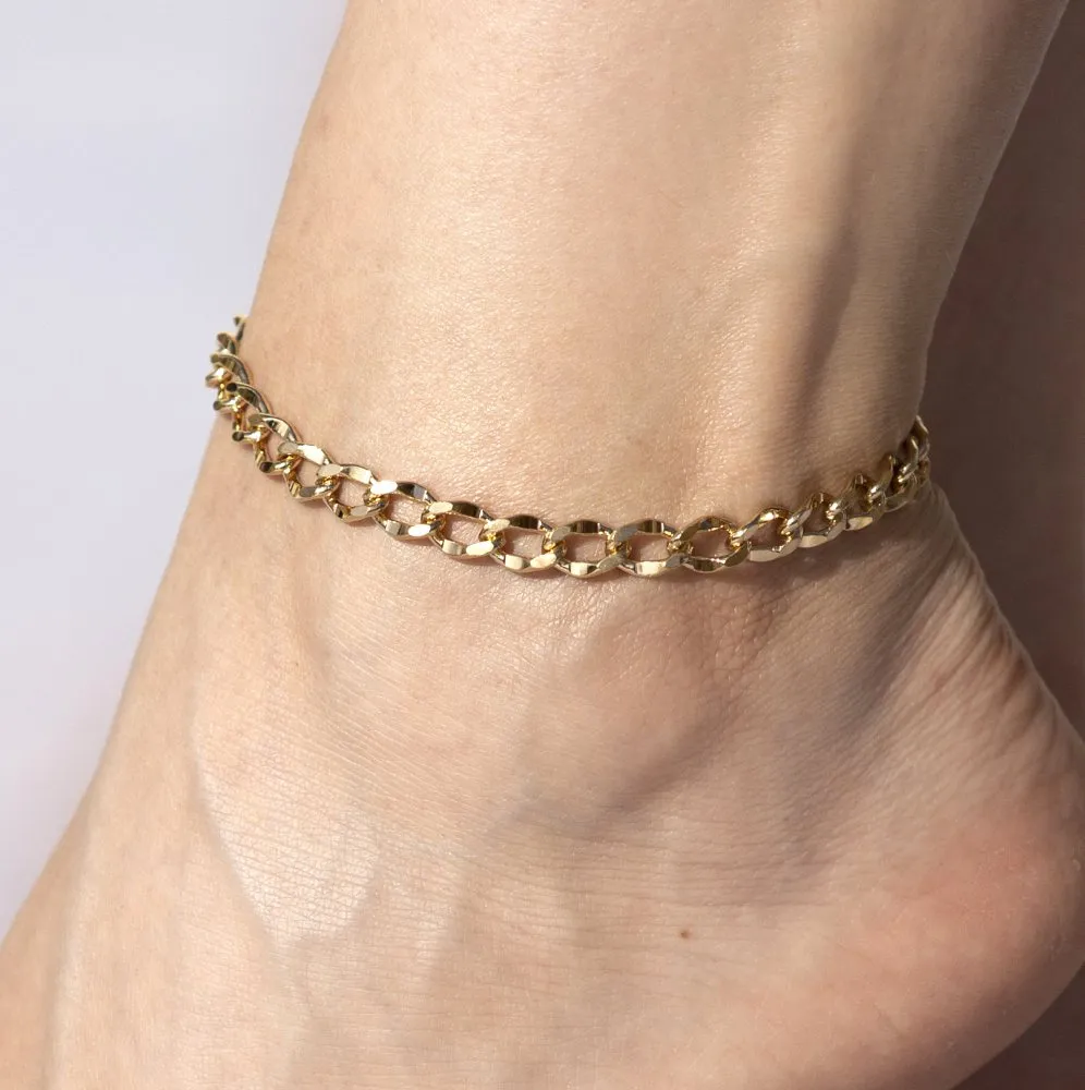 5mm Open Link Anklet