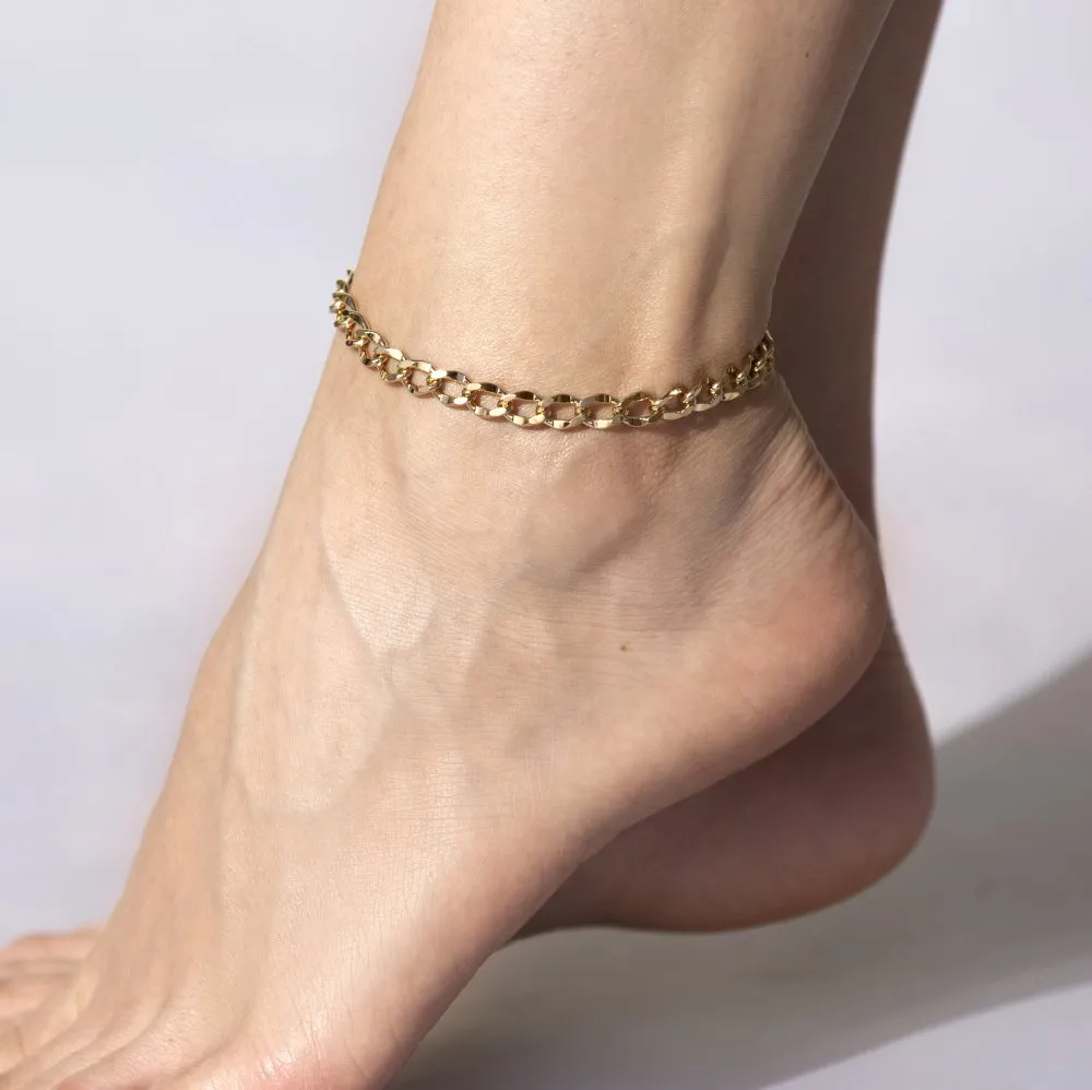 5mm Open Link Anklet