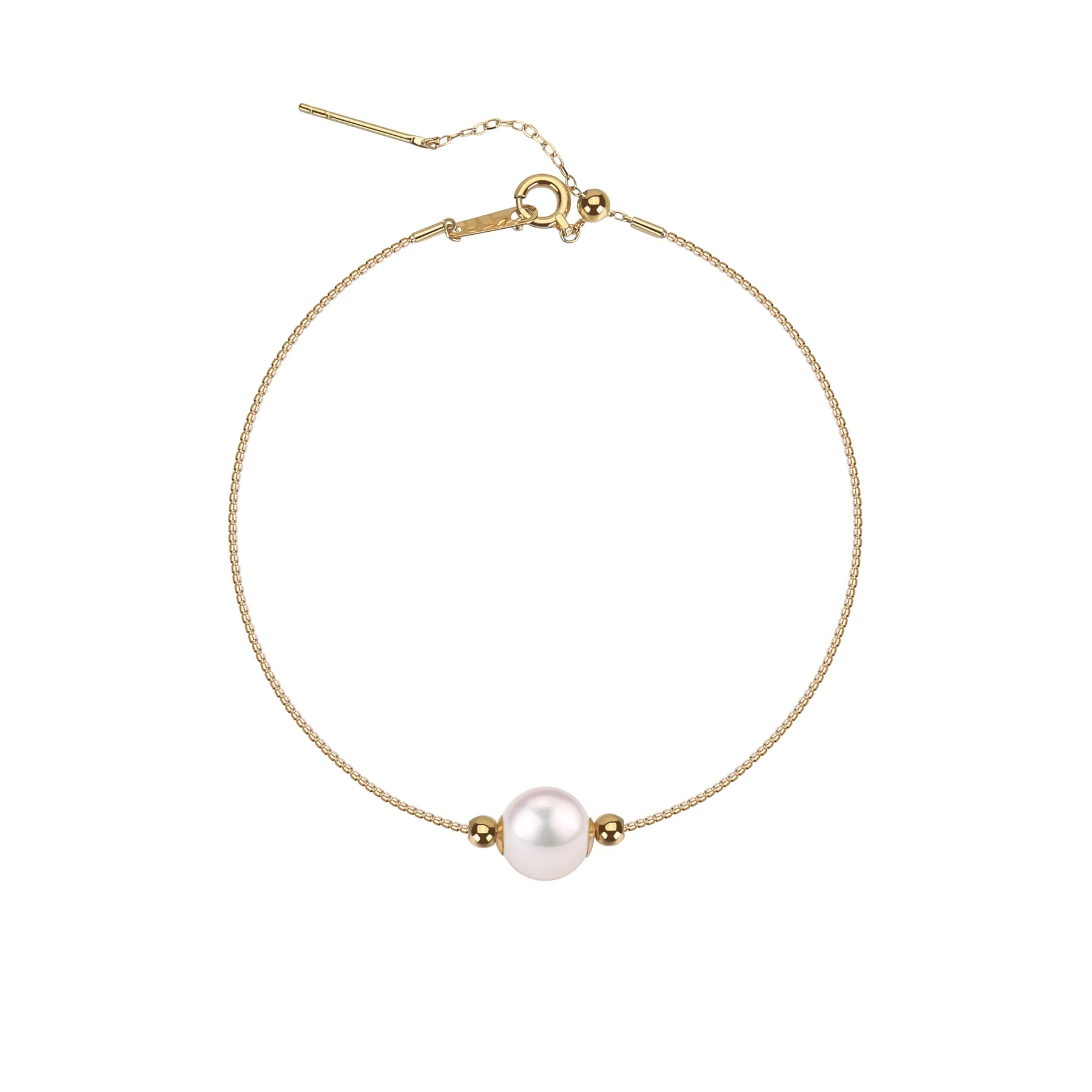 8-9mm Floating Pearl Chain Bracelet