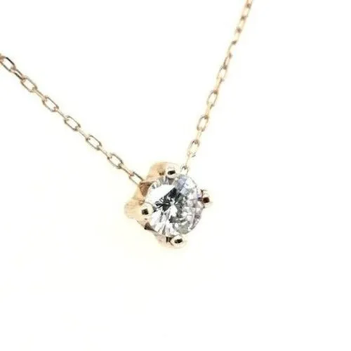 9ct Gold Brilliant Cut CZ Necklace