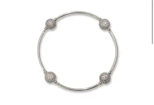 Accessories- Blessing Bracelet-Sterling Silver w/ crystal beads