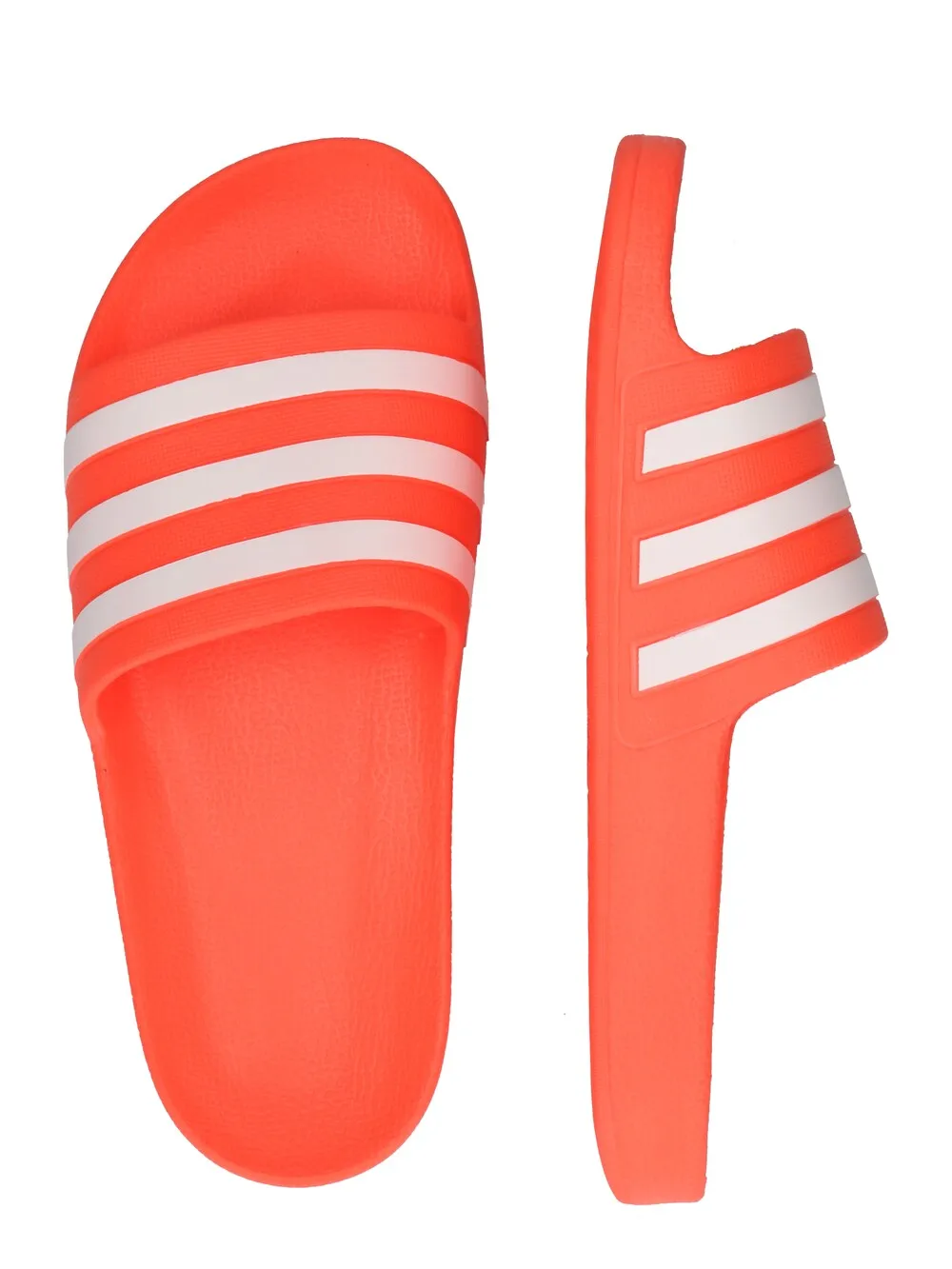 Adidas Adilette Aqua slides, coral