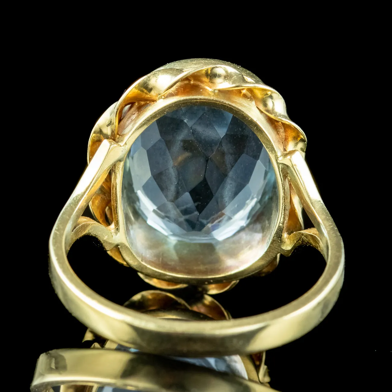 Antique Victorian Aquamarine Ring 5.75ct Aqua