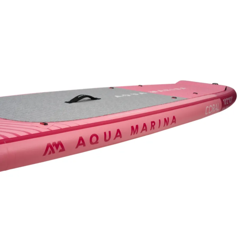 Aqua Marina 10’2” Coral 2023 Inflatable Paddle Board All-Around Advanced SUP Raspberry