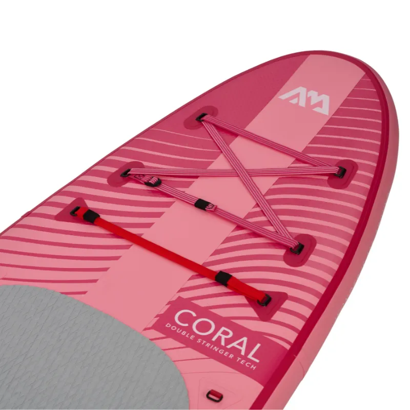 Aqua Marina 10’2” Coral 2023 Inflatable Paddle Board All-Around Advanced SUP Raspberry