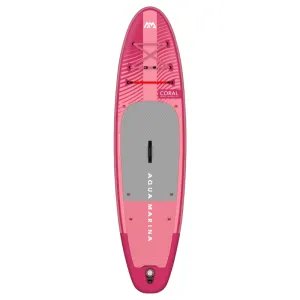 Aqua Marina 10’2” Coral 2023 Inflatable Paddle Board All-Around Advanced SUP Raspberry