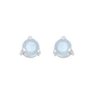 Aquamarine Comino Stud Earrings