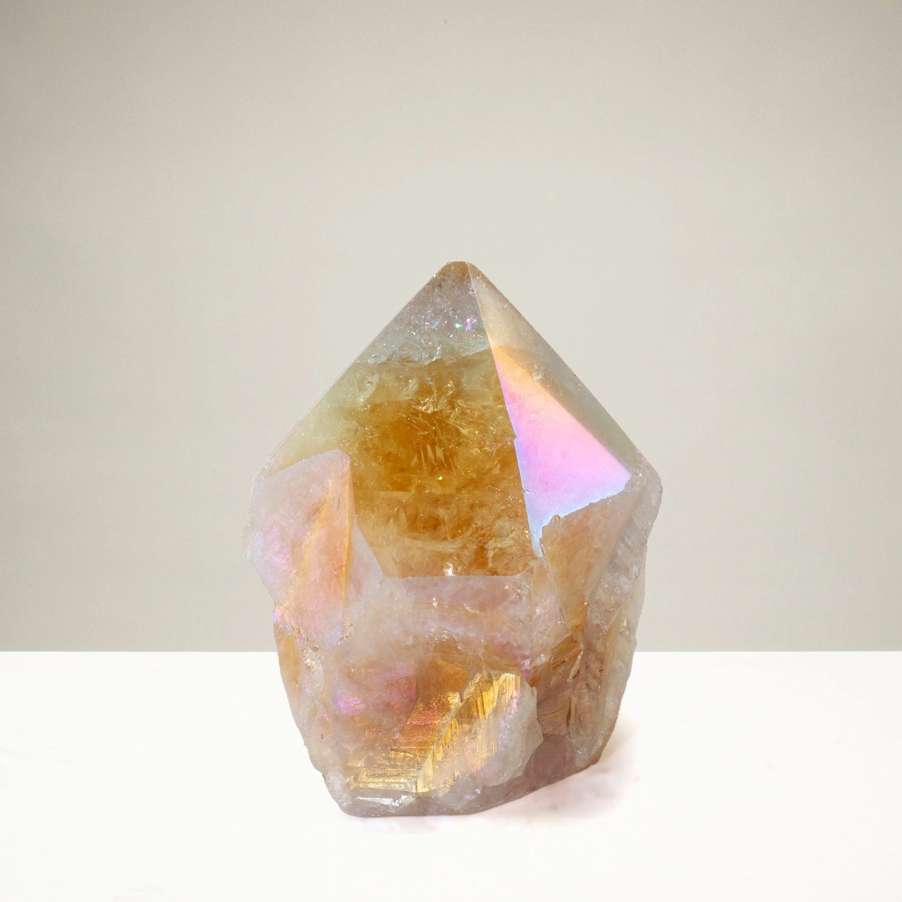 Aura Borealis Citrine Point - 325 g