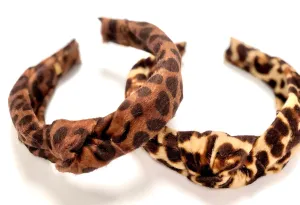 Bari Lynn Animal Print Knot Headband