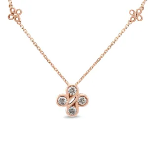 Be Boodles Diamond Be Boodles Pendant Necklace - 18ct Rose Gold