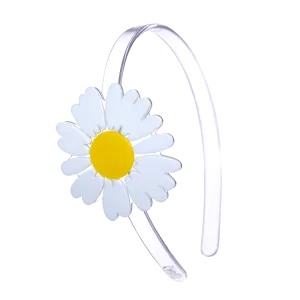 Big White Daisy Headband