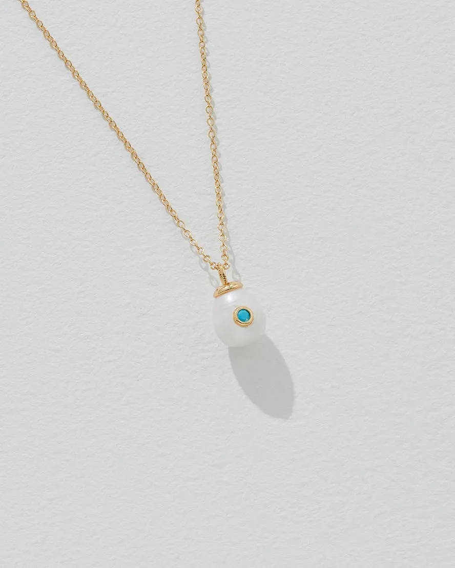 Birthstone Pearl Pendant March