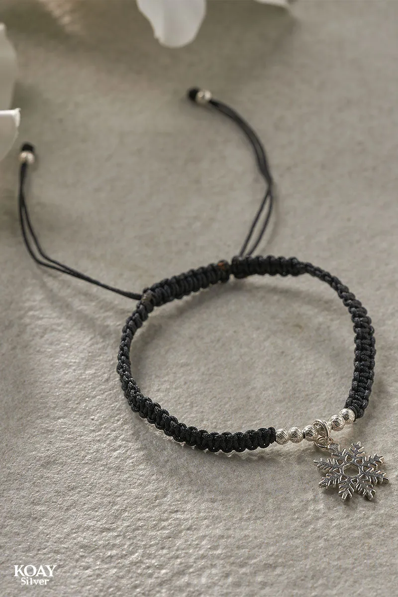 Black Snowflake Bracelet