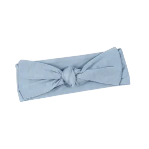 Blue Bamboo Headband Bow