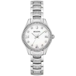 Bulova  Misc Crystal Ladies Stainless Steel