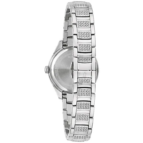 Bulova  Misc Crystal Ladies Stainless Steel