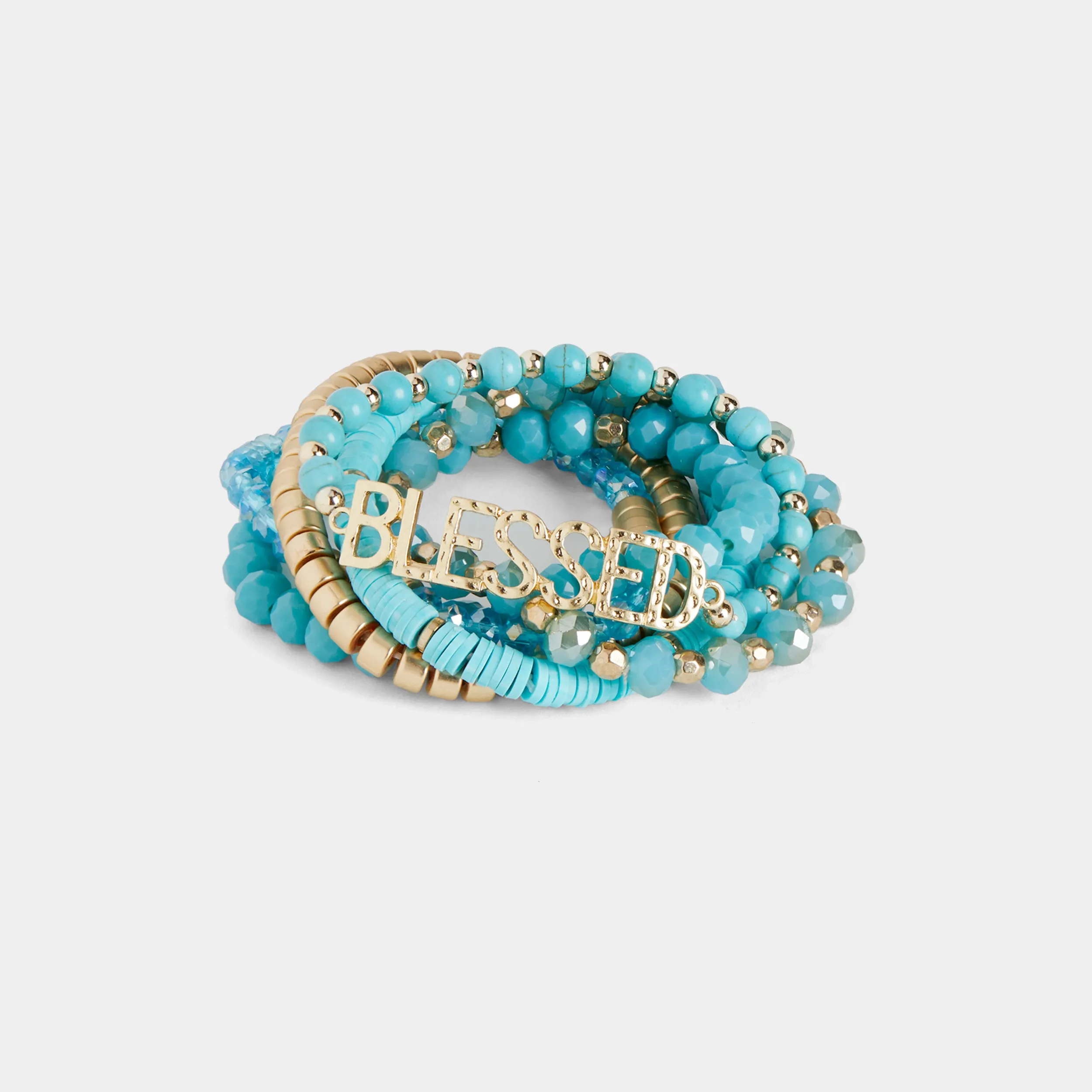 Callidora Stretch Bracelet Stack - Turquoise - Final Sale