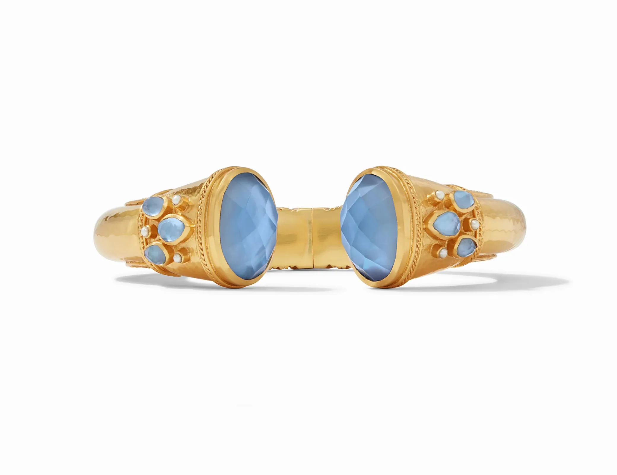 Cannes Cuff - Iridescent Chalcedony Blue