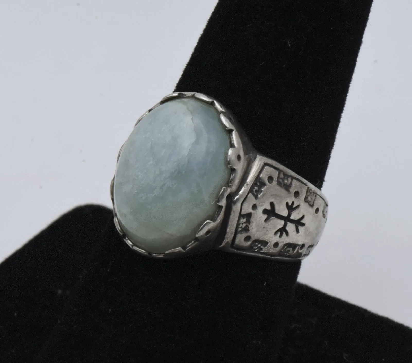 Carolyn Pollack - Vintage Aquamarine Sterling Silver Ring - Size 8