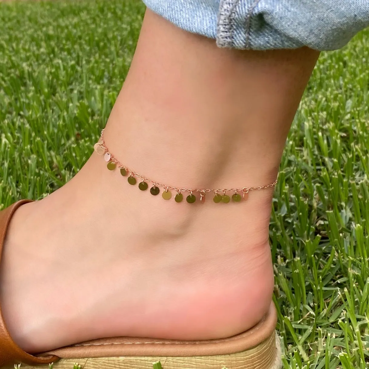 Cassidy Anklet - Rose Gold