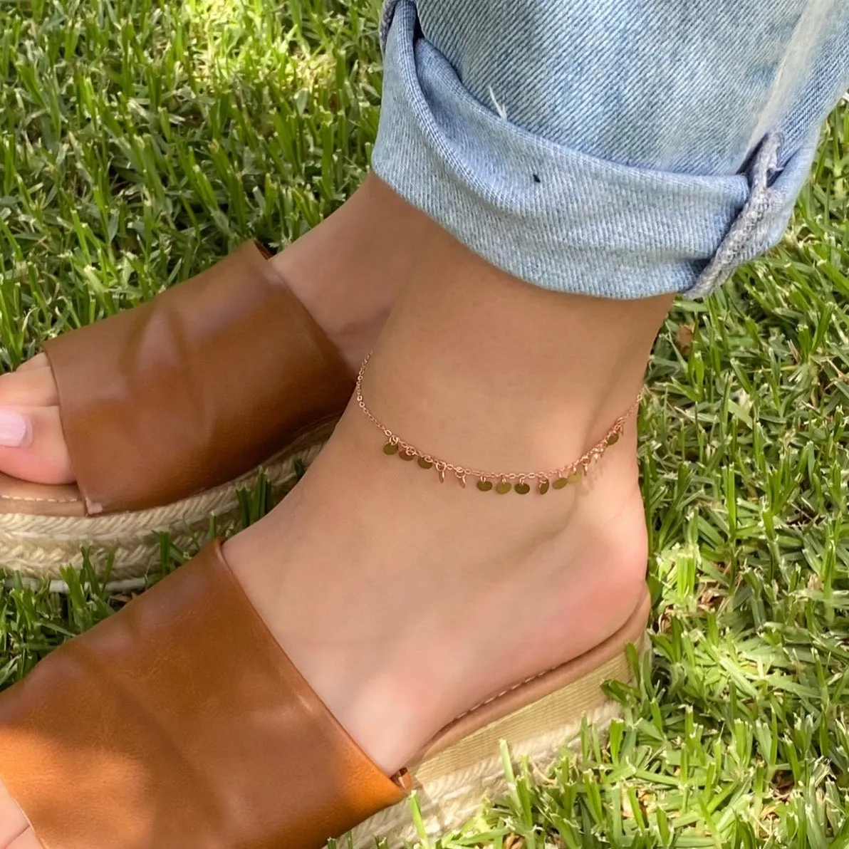 Cassidy Anklet - Rose Gold