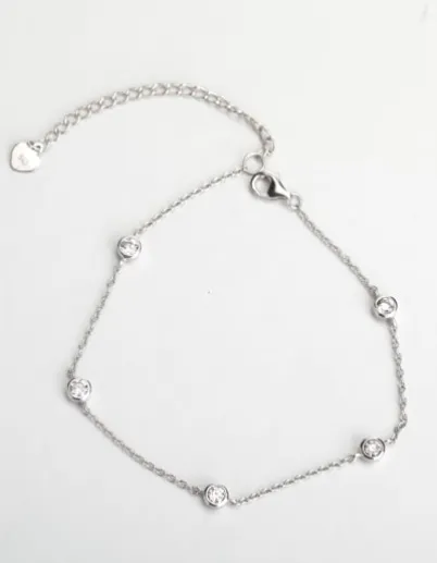 Classic Sparkle .925 Sterling Silver Bracelet