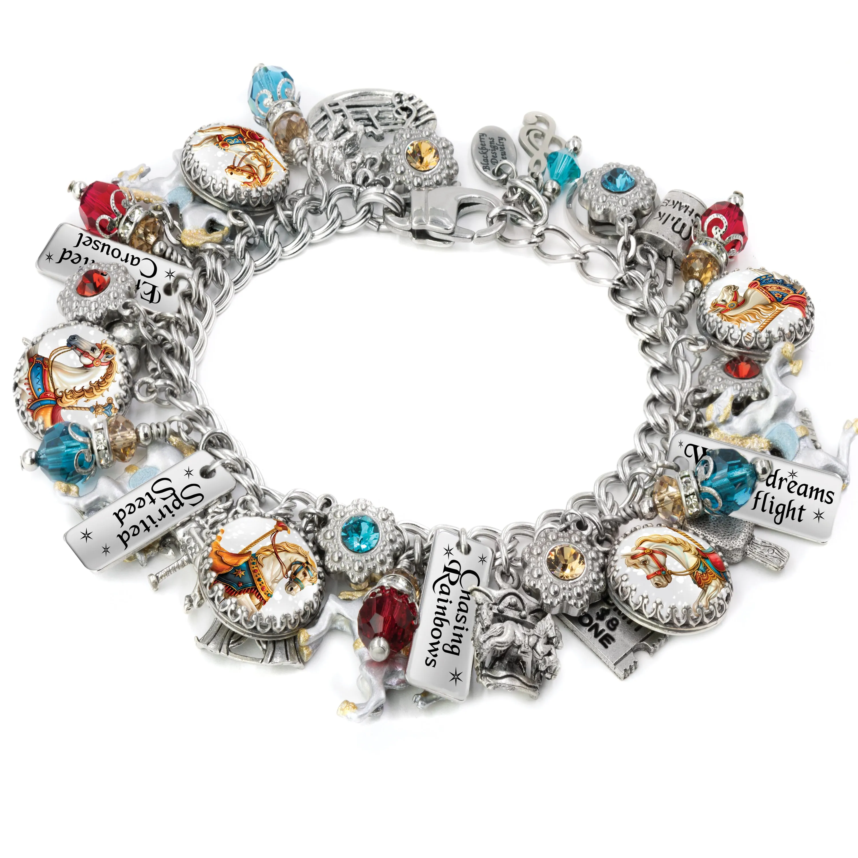 Colorful Carousel Horse Bracelet