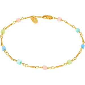 Colorful Square Beads Anklet