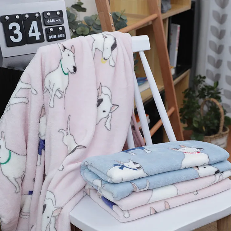 Coral fleece blanket flannel baby blanket cartoon blanket car office knee blanket car inner blanket