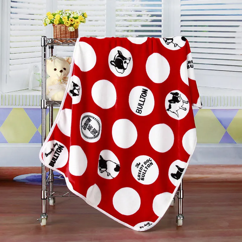 Coral fleece blanket flannel baby blanket cartoon blanket car office knee blanket car inner blanket