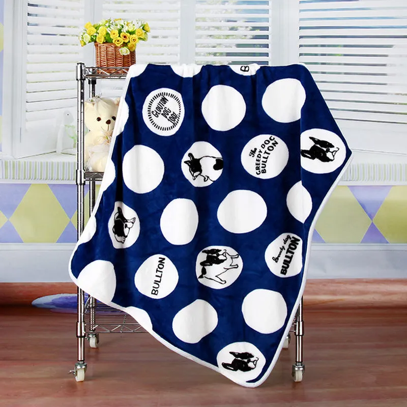 Coral fleece blanket flannel baby blanket cartoon blanket car office knee blanket car inner blanket