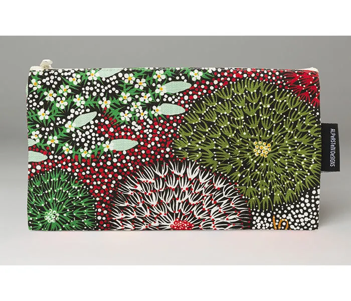 Coral Hayes cotton zip bag