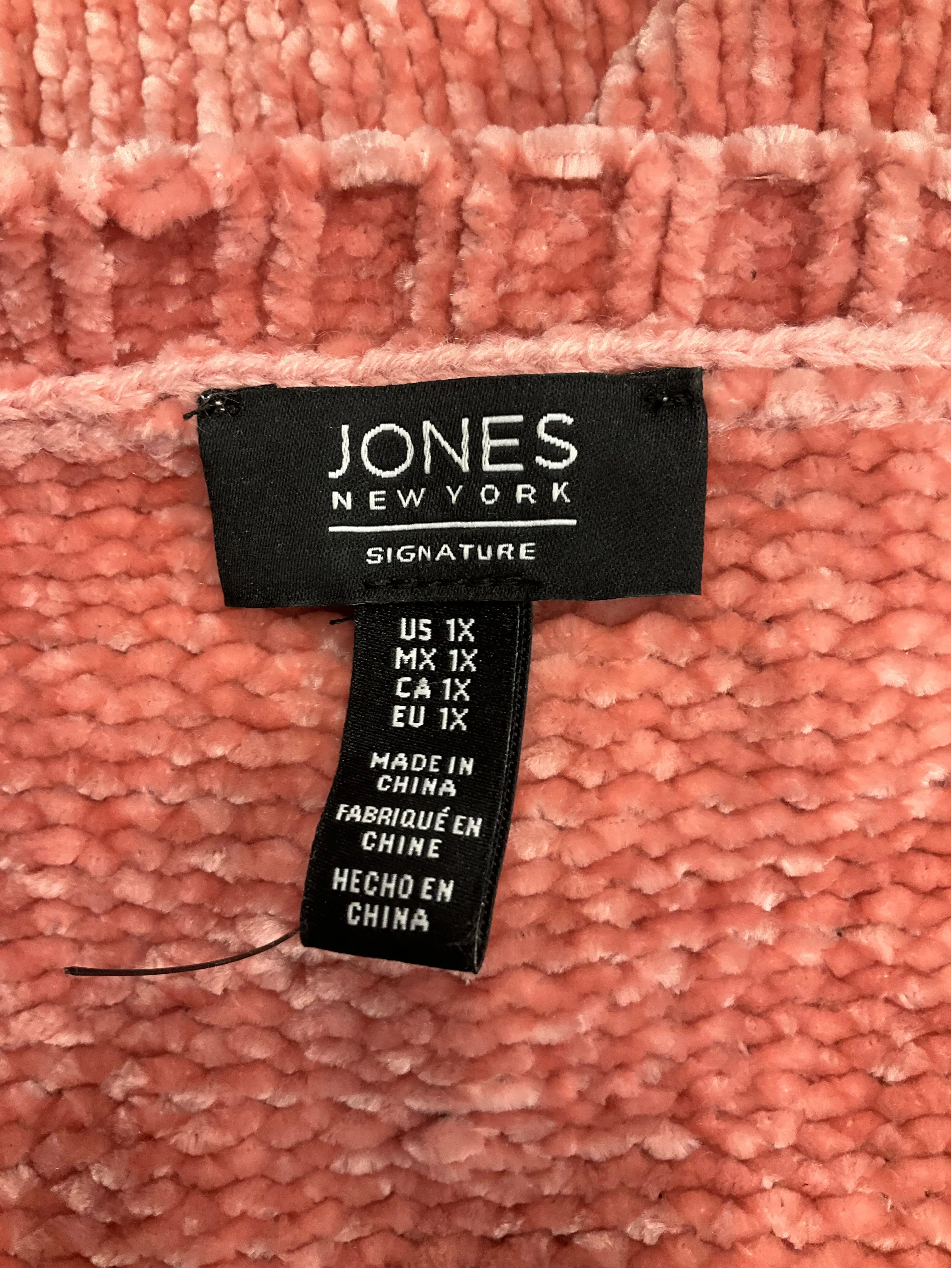 Coral Sweater Jones New York O, Size 1x