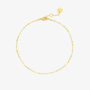 Dainty Enamel Chain Anklet