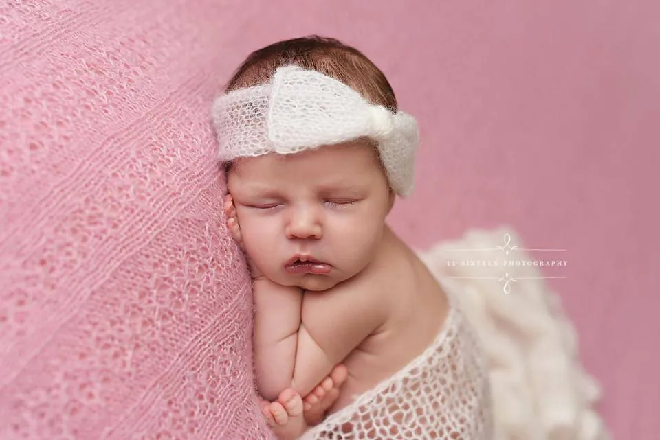 Dark Brown Wide Bow Mohair Headband