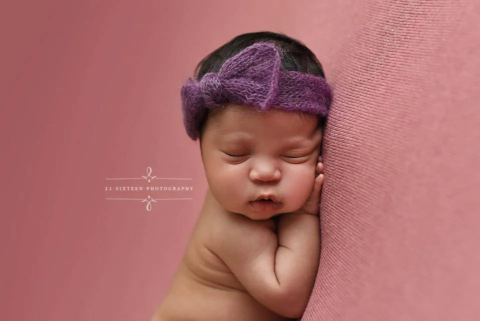 Dark Brown Wide Bow Mohair Headband