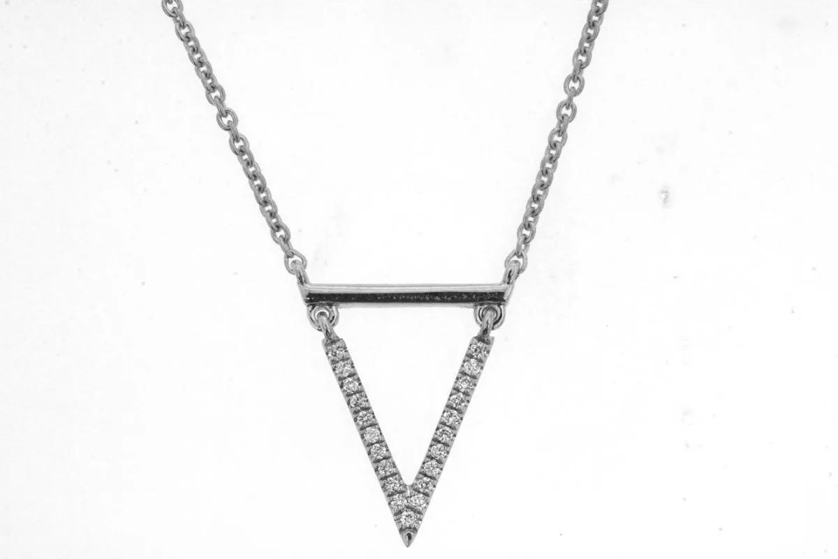 Diamond Triangle Necklace