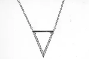 Diamond Triangle Necklace