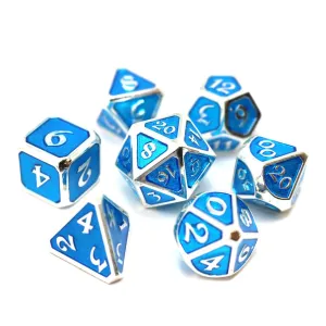 Die Hard 7-Dice Set - Mythica Platinum Aquamarine