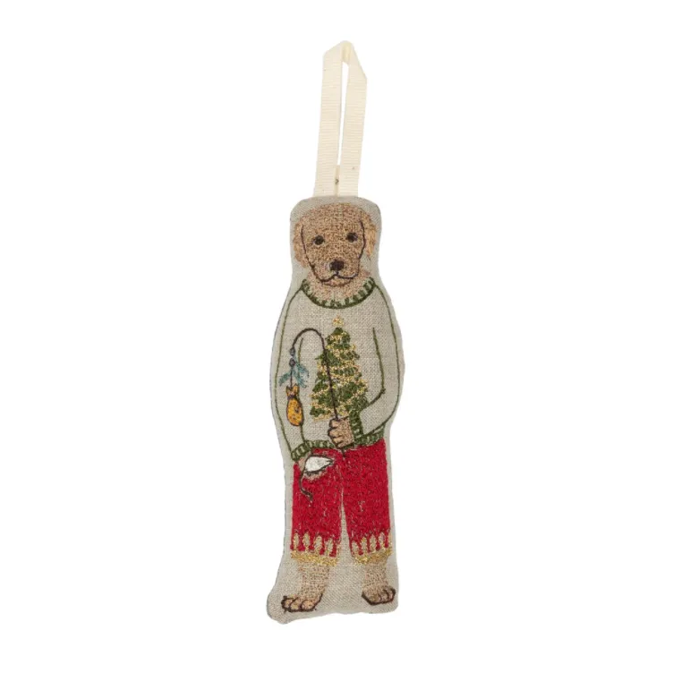 Dog with Gifts Ornament