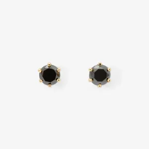 E1904BK | 4mm Black Diamond Studs