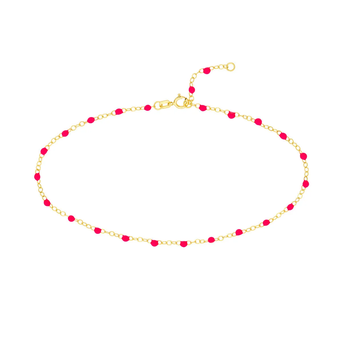 Enamel Beaded Anklet