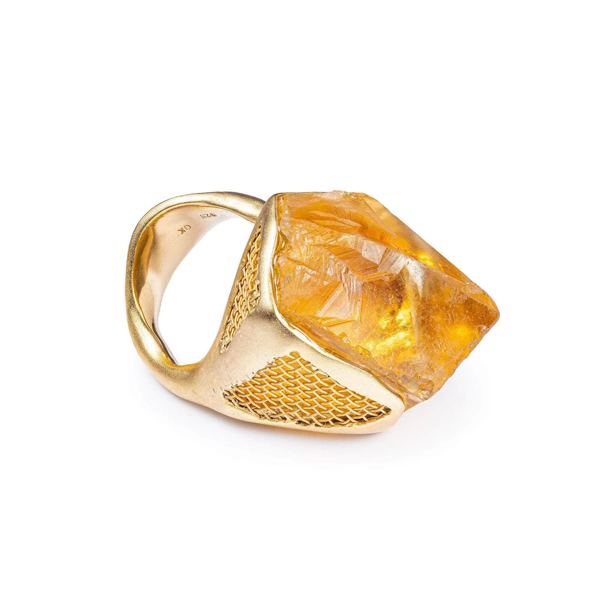 Errai Rough Citrine Ring