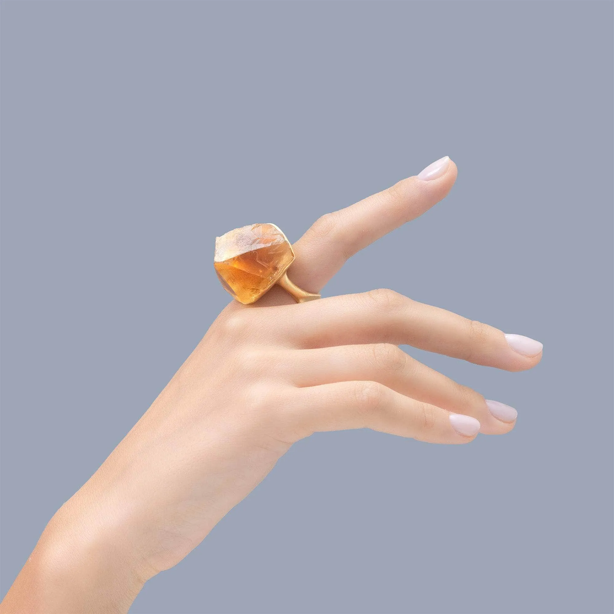 Errai Rough Citrine Ring