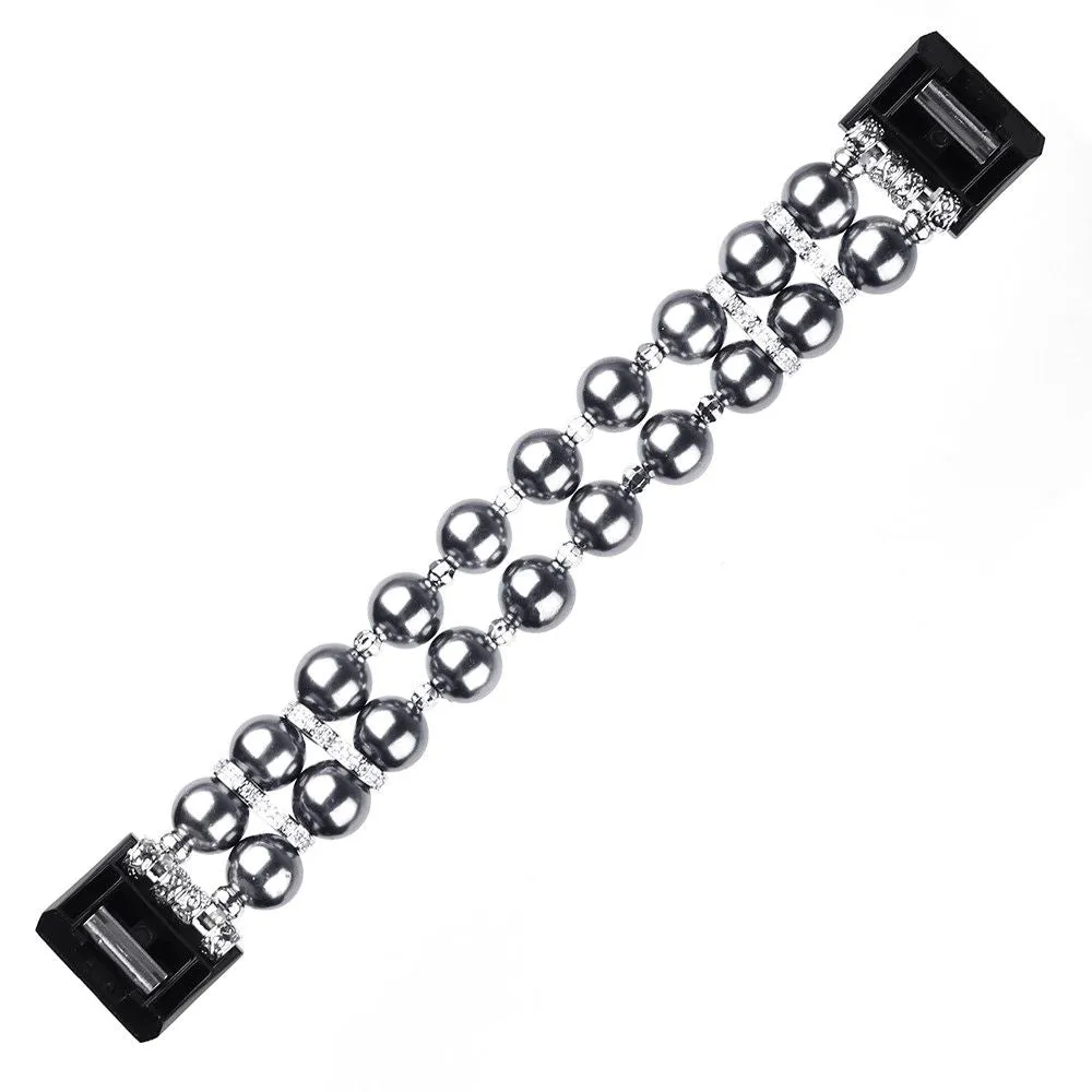 Fitbit Charge 2 two row fashionable watch strap - Black